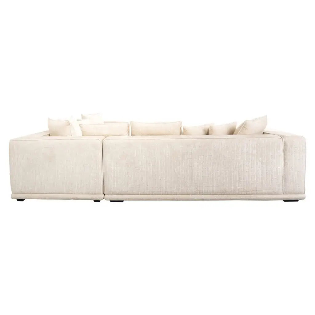 Corner Sofa Lusso Beige Chenille