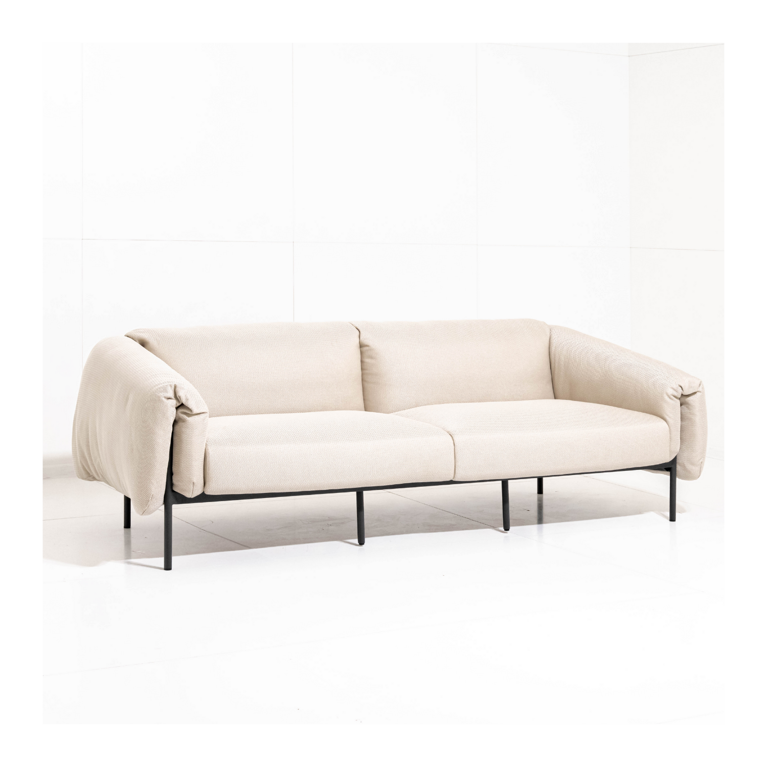 Outdoor Sofa Zerio - Light Beige 224x98x70cm