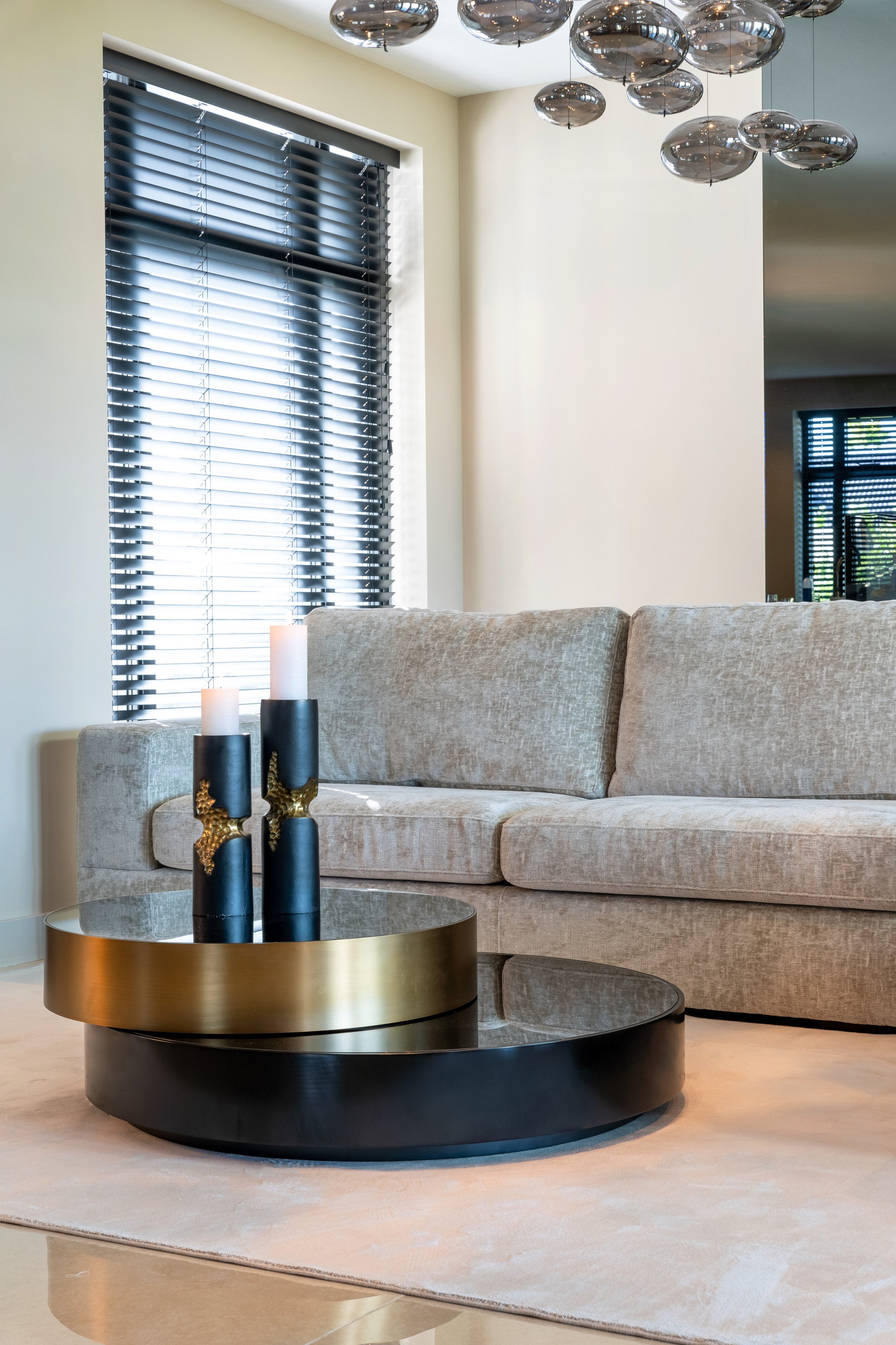 Coffee table Alexander Jones black/gold (Slice)