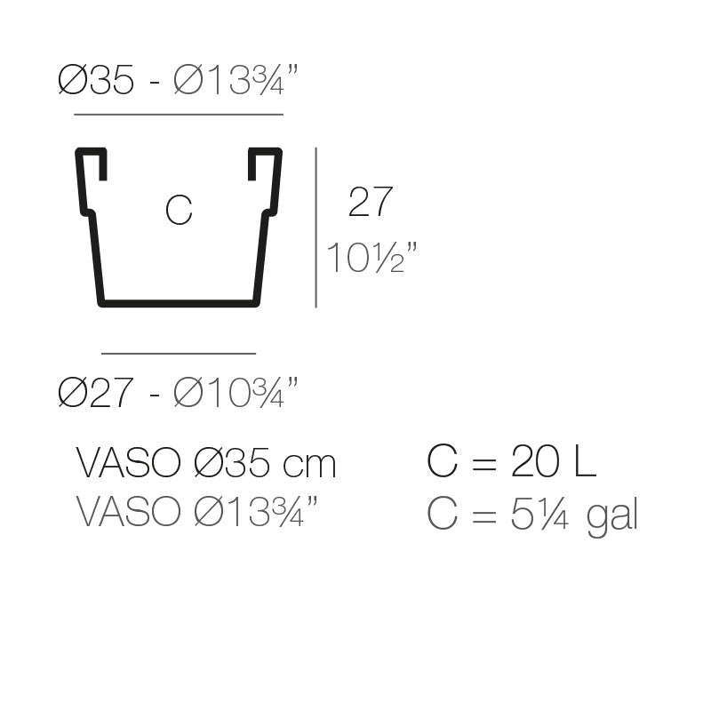 Vase Ø35X27