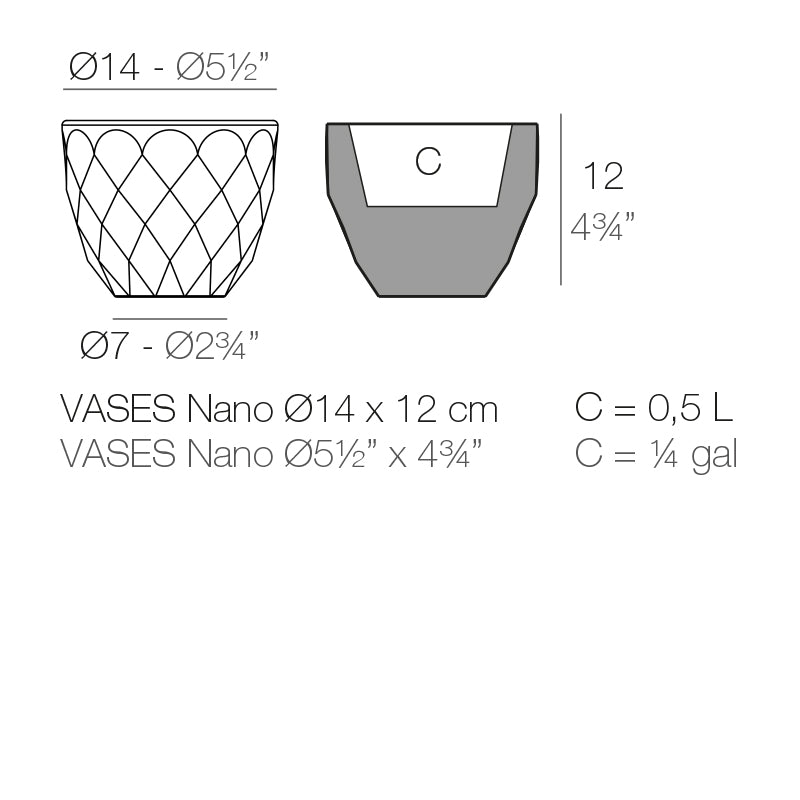 Vases Nano Planter Ø14X12