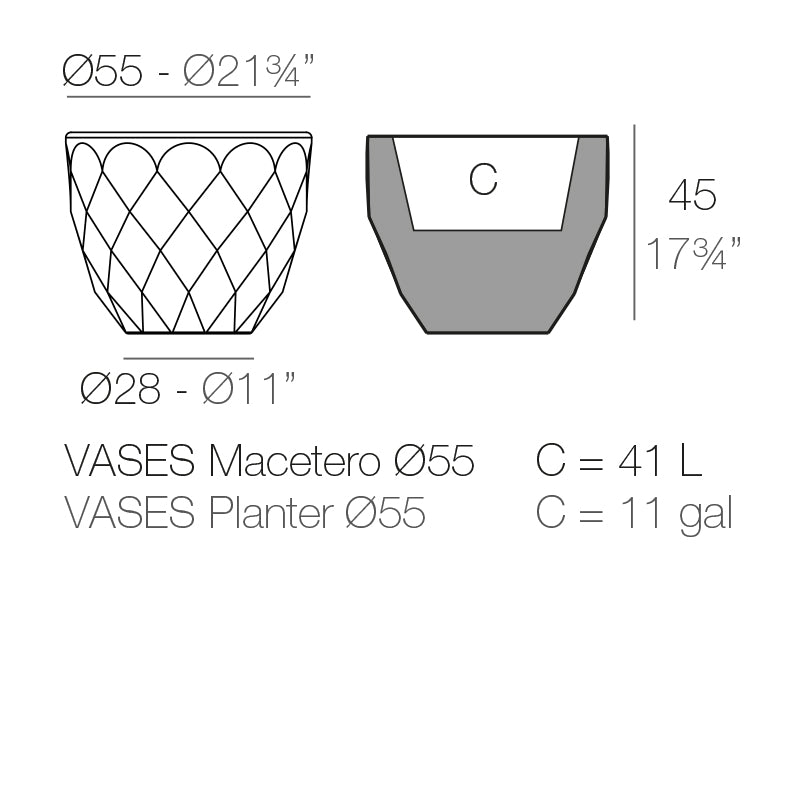 Vases Planter Ø55X45