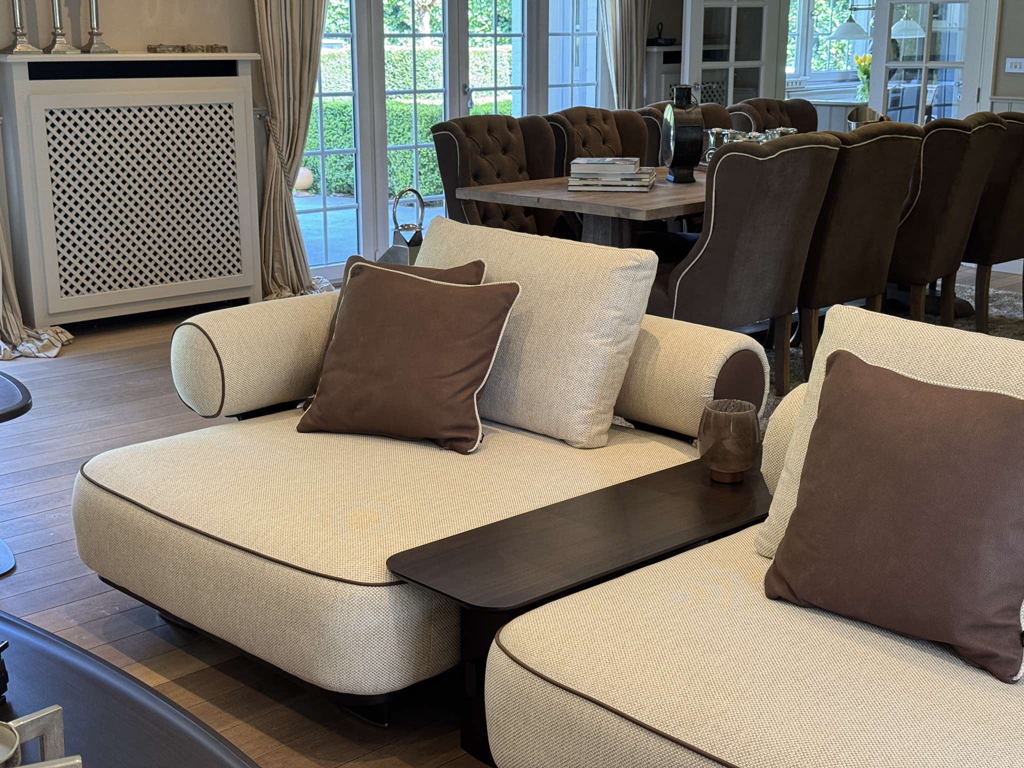 Sofa Kyoto - Light Gray/Beige 256x111cm