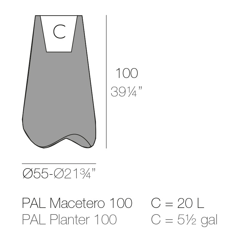 Pal Planter Ø55X100