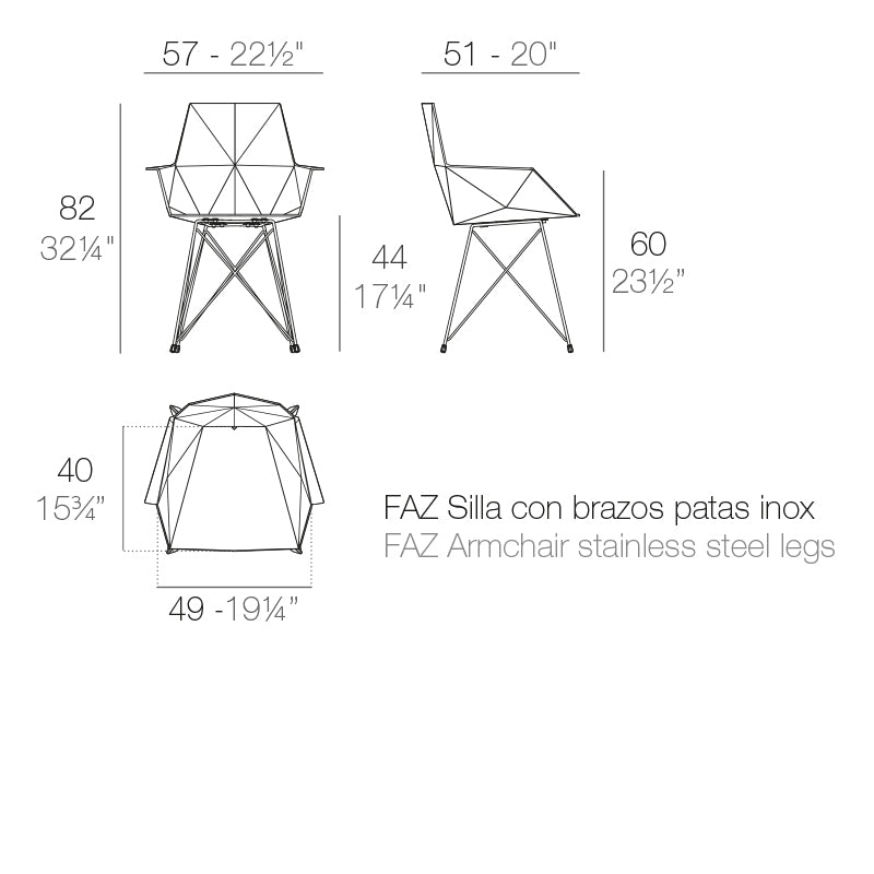 Faz - Chair - Steel Base