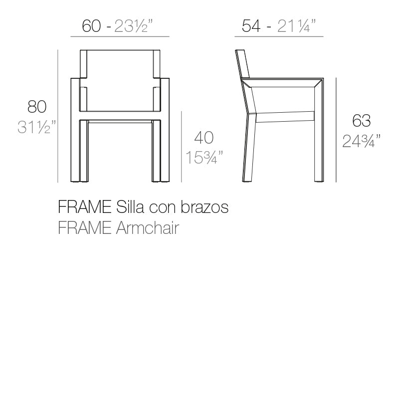 Frame Chair With Arms