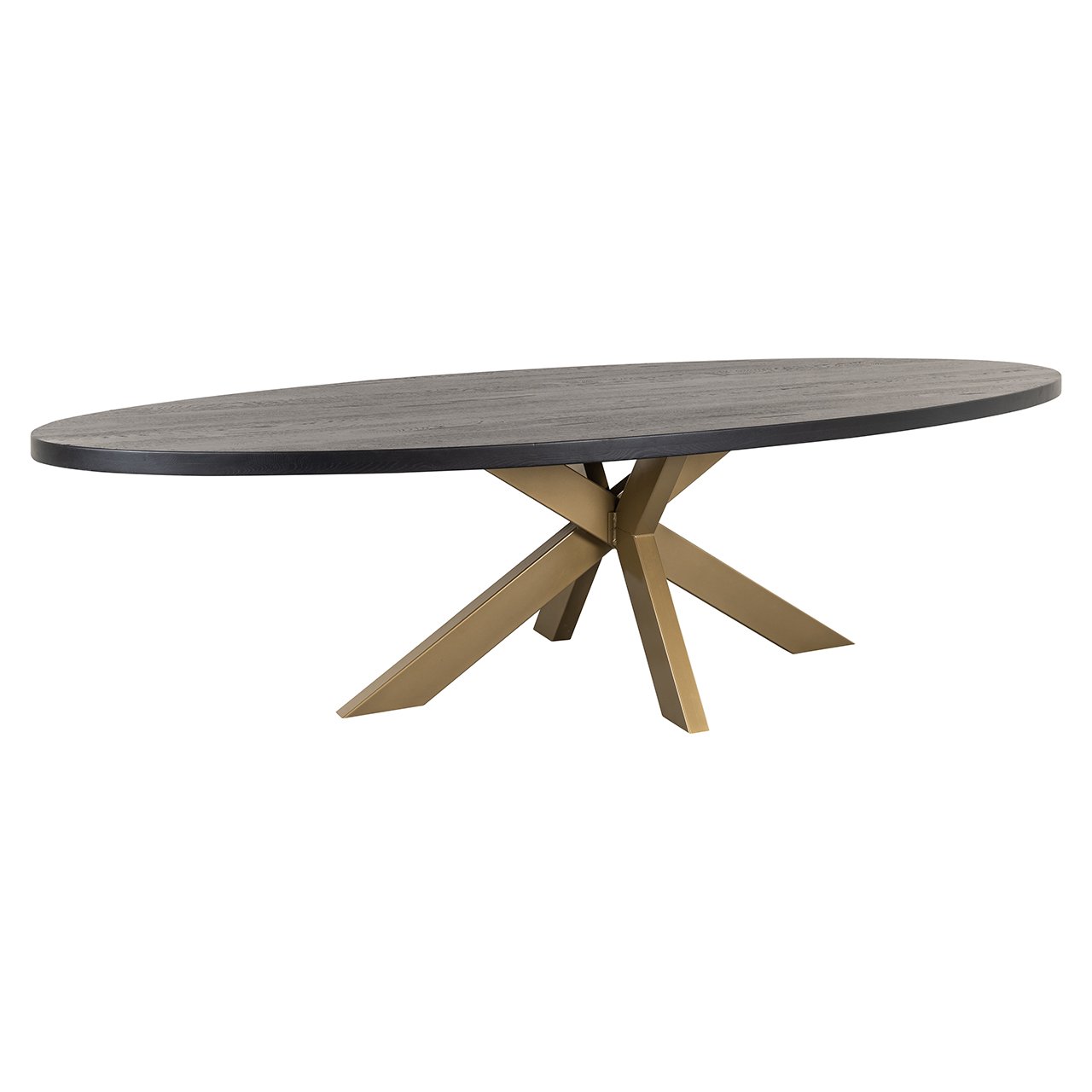 Dining table Watson black 235 incl. spider leg gold (Black)