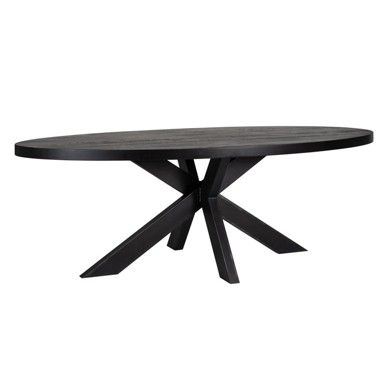 Dining table Watson black 300 incl. spider leg black (Black)