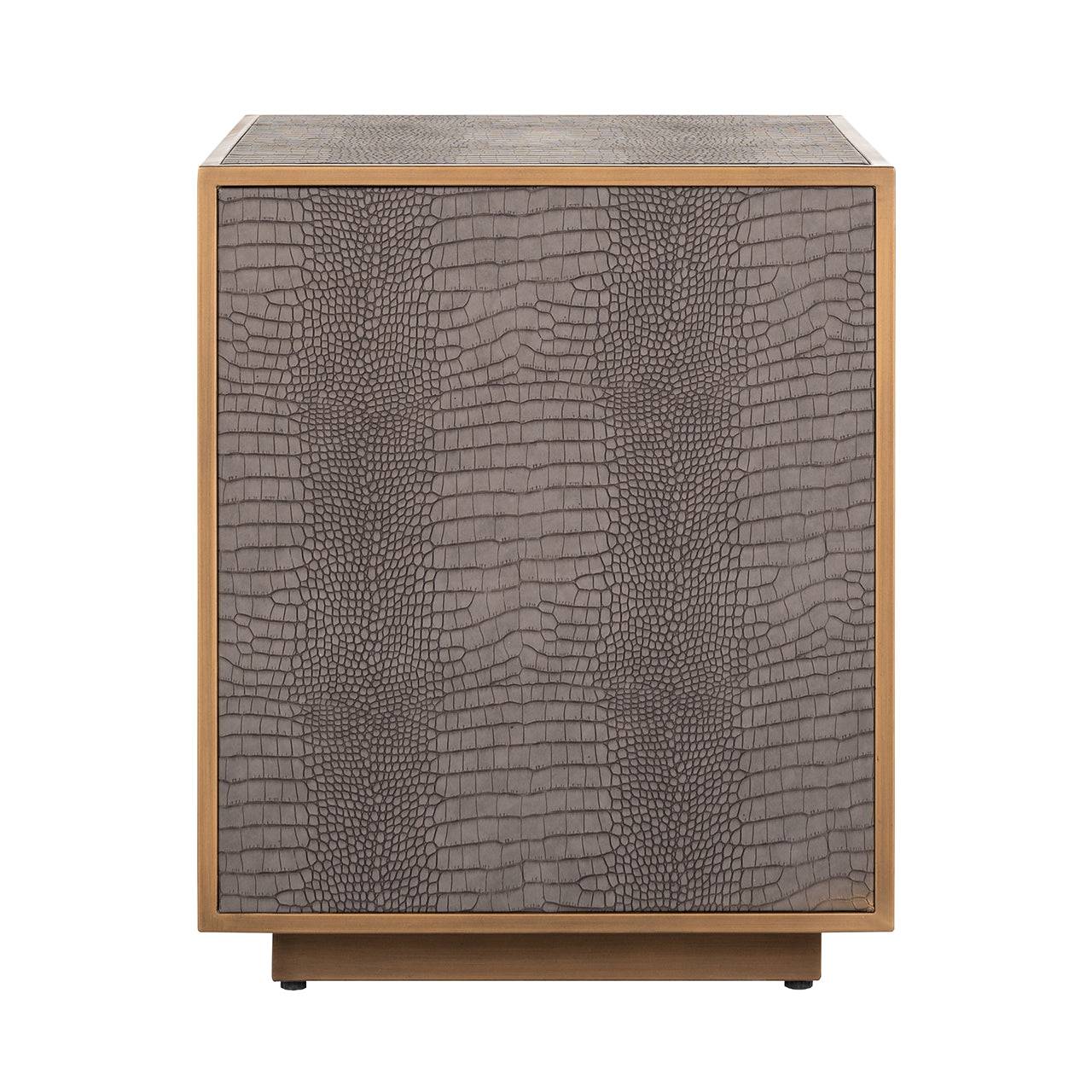 Nightstand Classio 3-drawers (Brushed Gold)