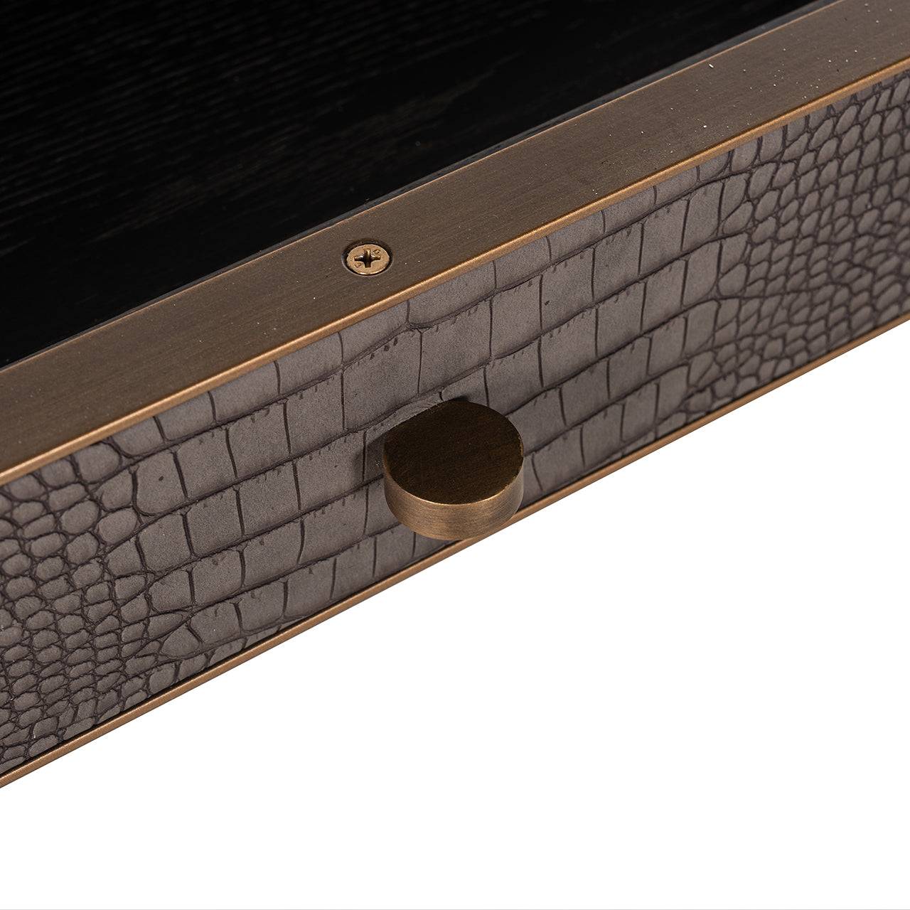 Desk Classio 2-drawers (Brushed Gold)