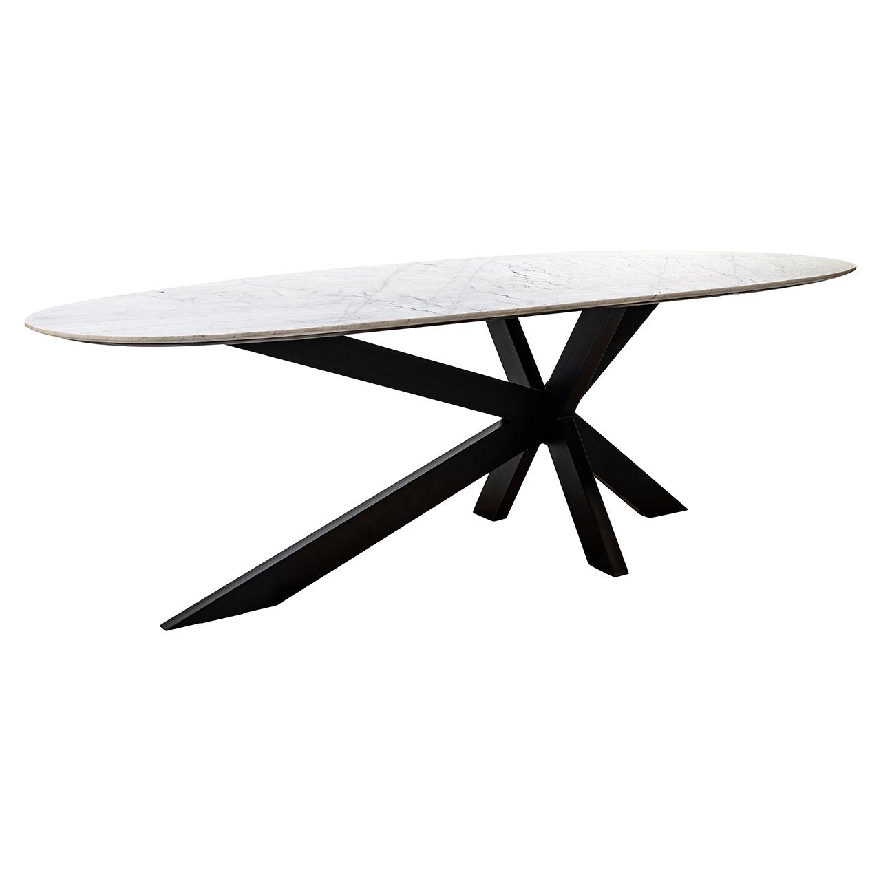 Dining table Trocadero white (Black/white)