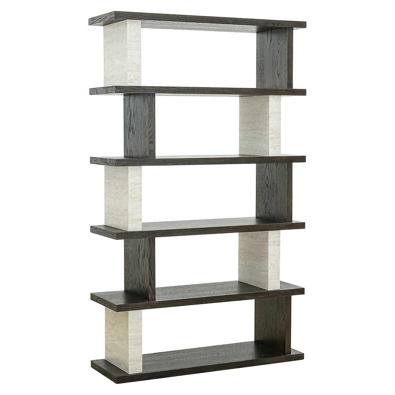 Display cabinet Waldorf 4-shelves (Brown)