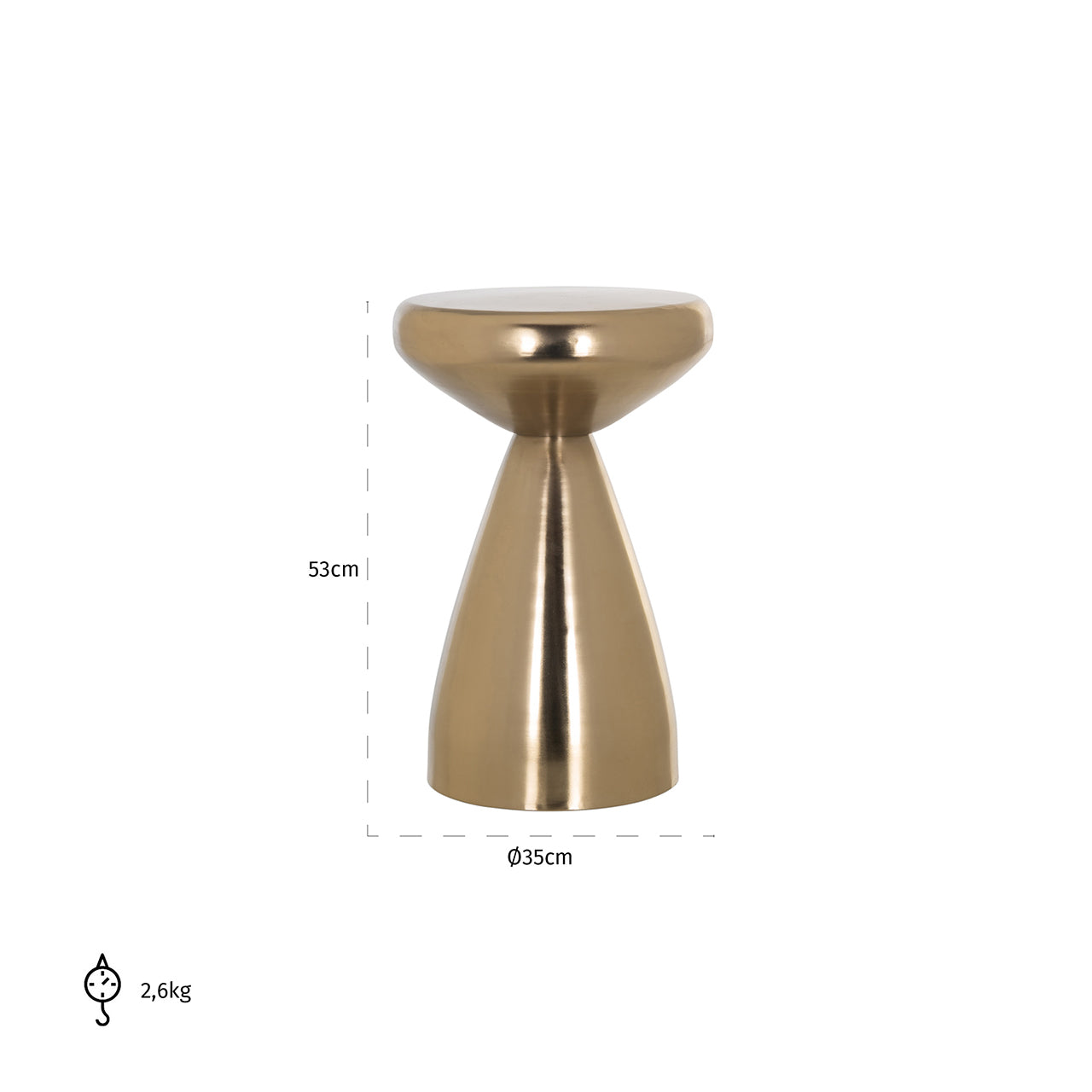 End table Arlo (Gold)