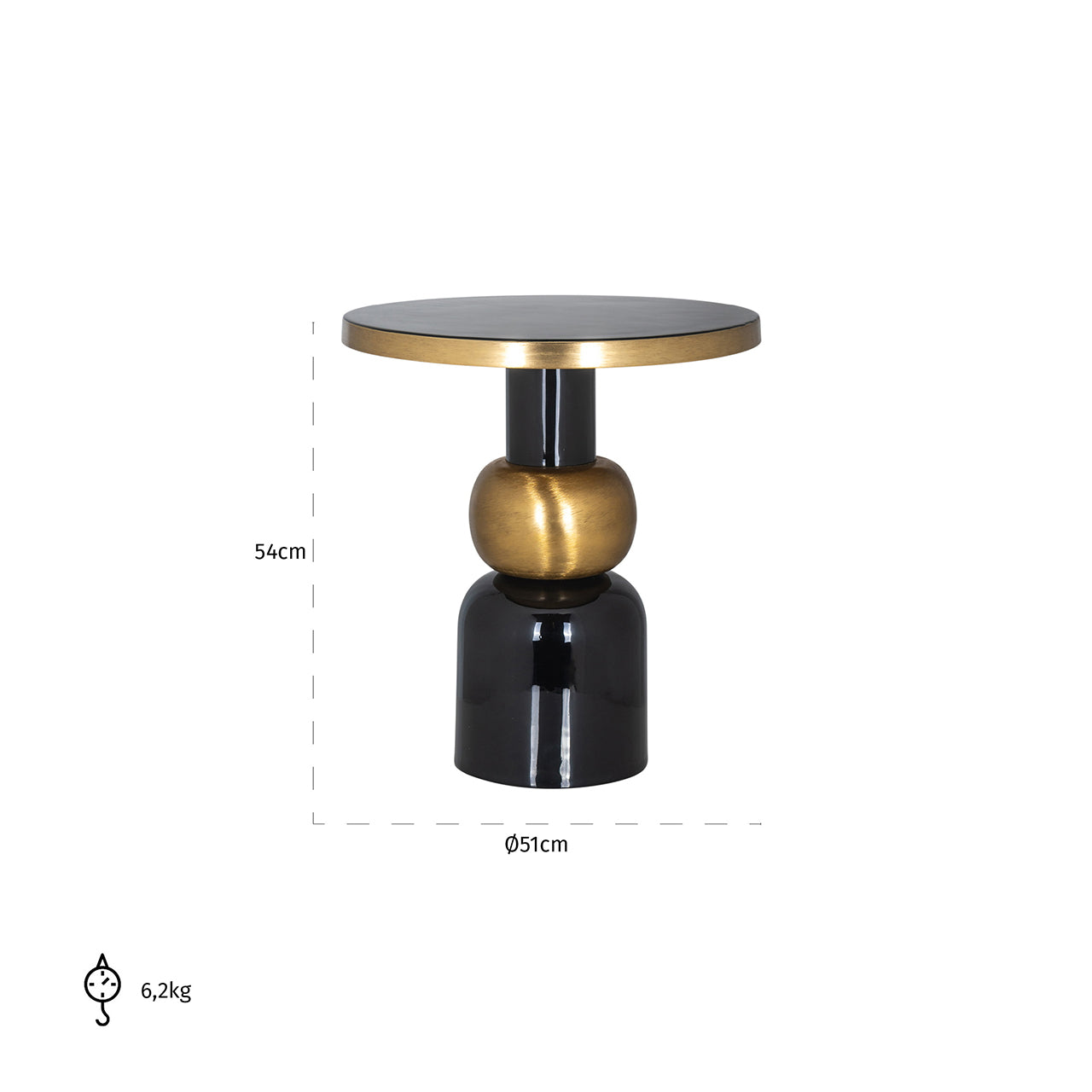 End table Mose 51Ø (Black)