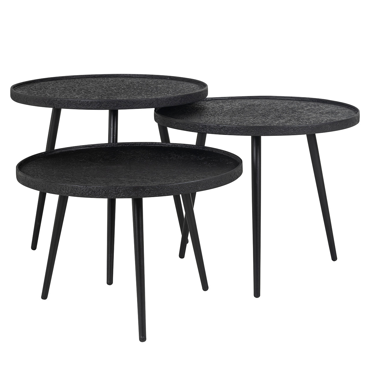Coffee table Oxford set of 3 (Black)