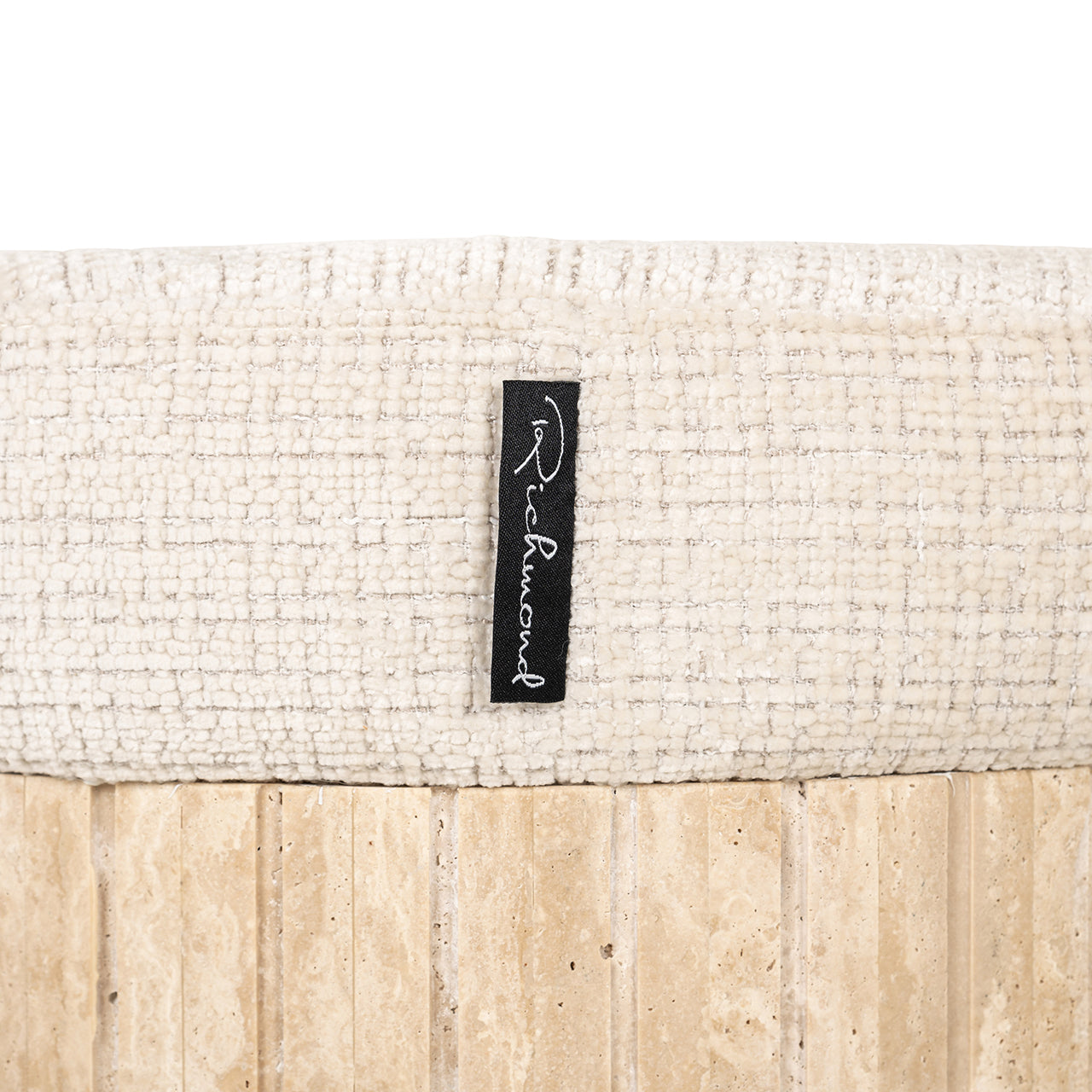 Bench Gallice natural beige travertine (Beige)
