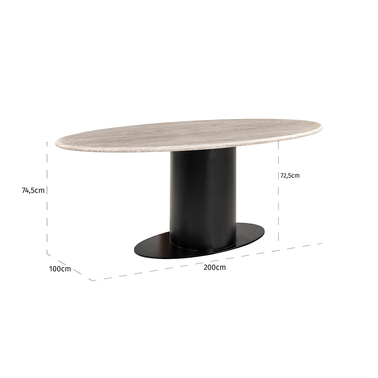 Dining table Brodman 200 (Sand)