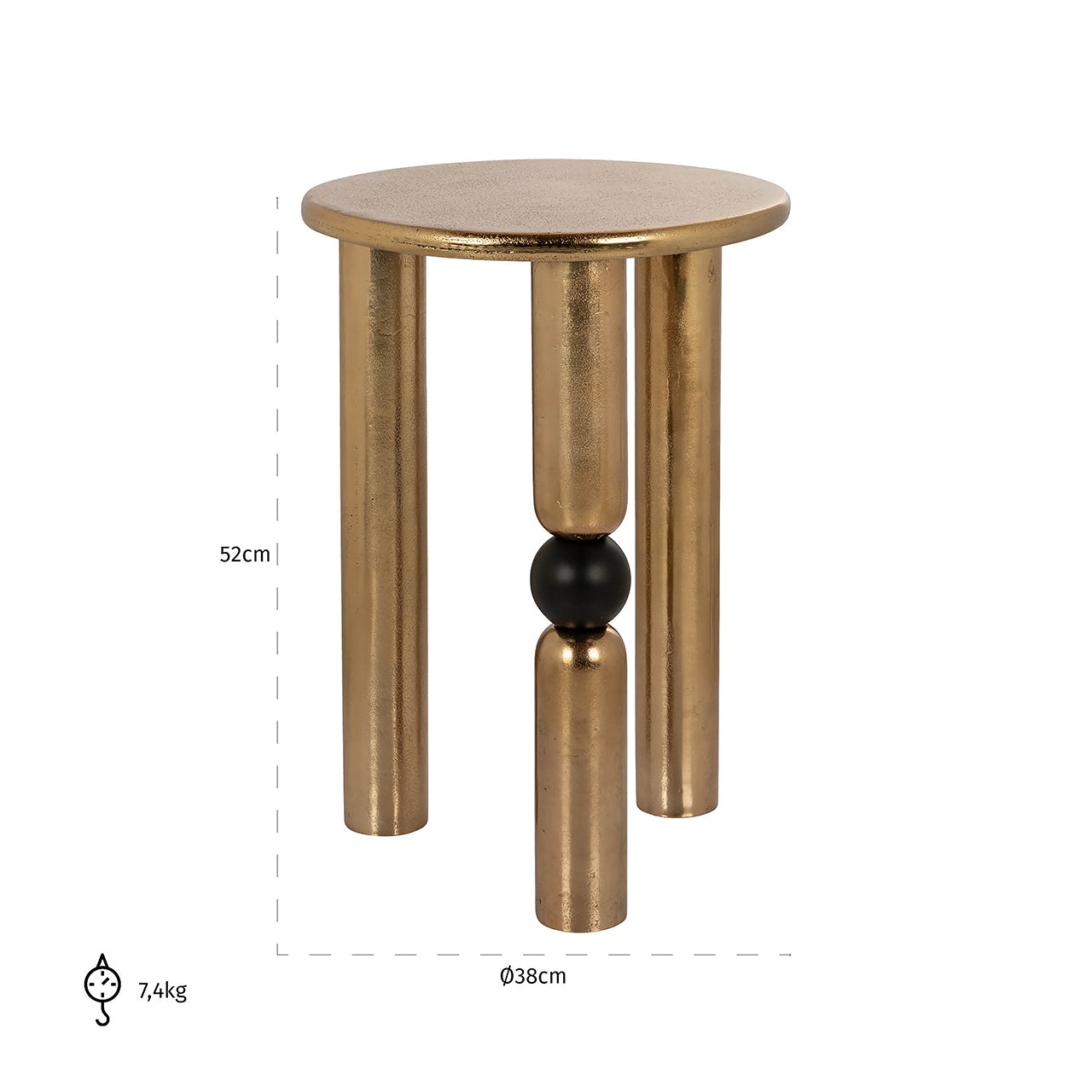 End table Marshall 38Ø (Gold)