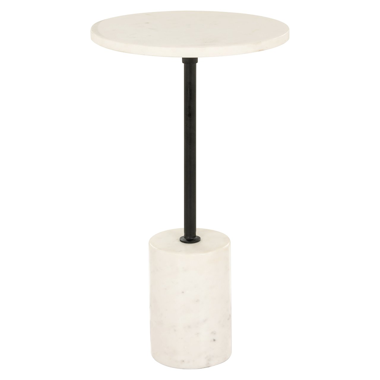 End table Misty 30Ø (Black/white)