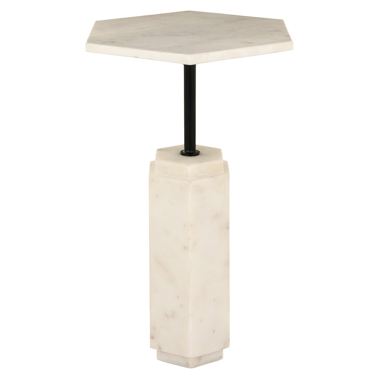 End table Lilitha (Black/white)