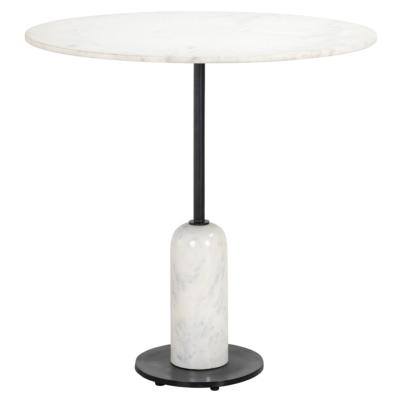 Bistro table Jagger 76,5 Ø (Black/white)