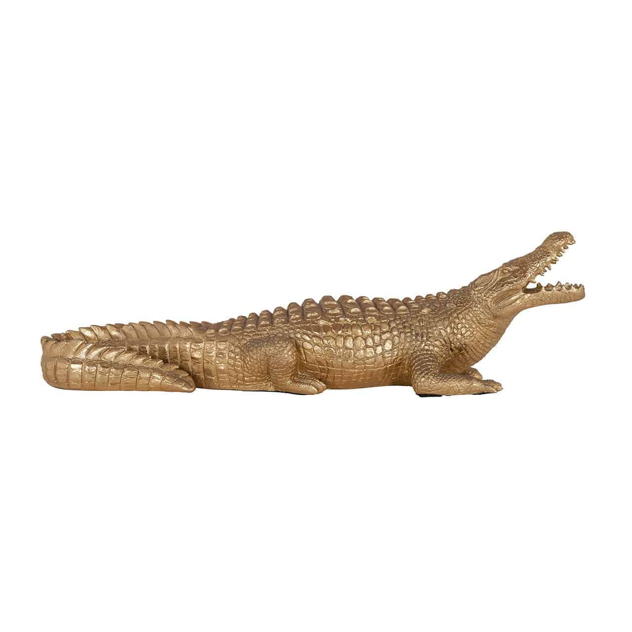 Decorative object Crocodile (Gold)