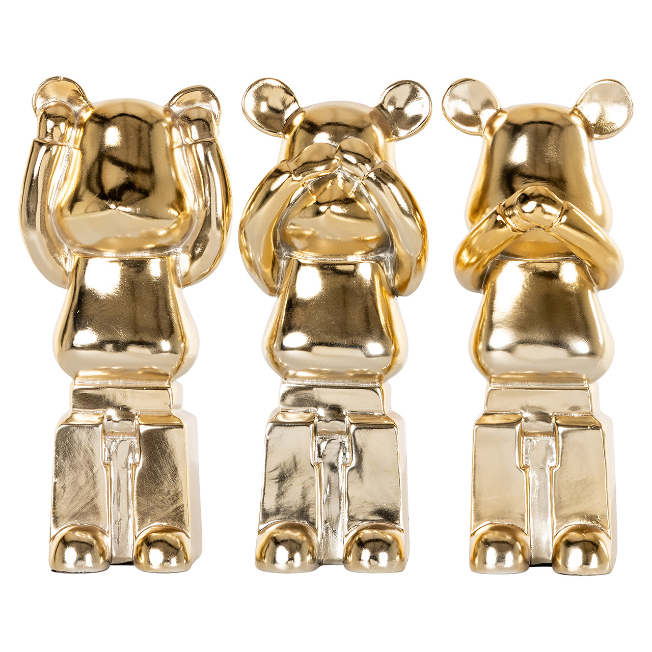 Decorative object Berna set of 3 (Gold)