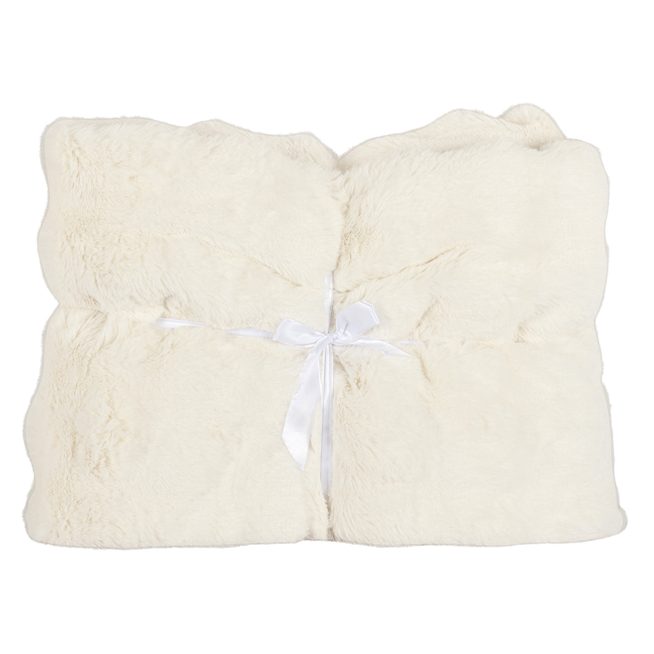 Furry blanket Nassim (White)