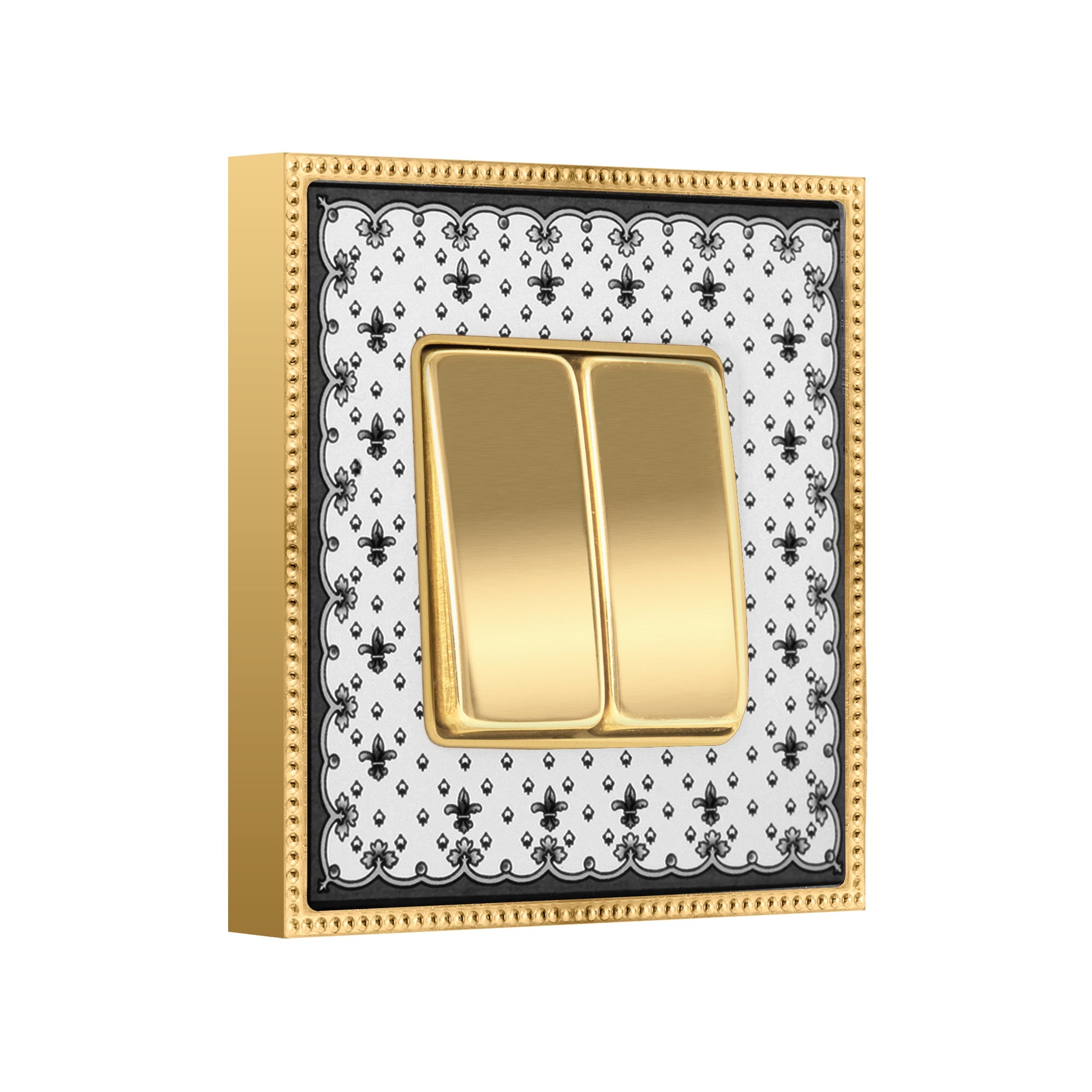 Double Rocker Switch Porcelain Belle Epoque