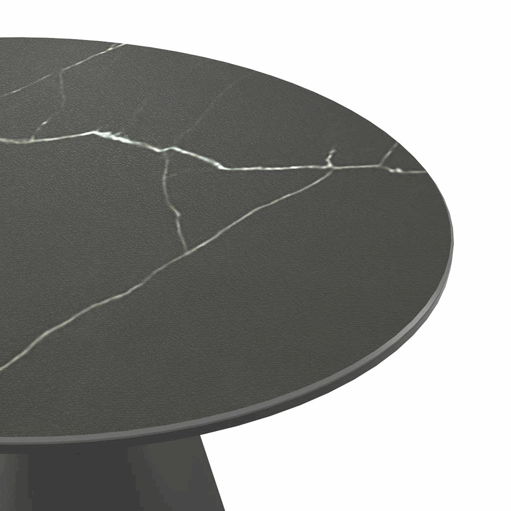 Coffee Table Iwaki – Ceramic Grey Ø58 cm