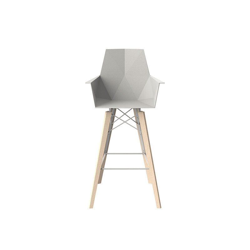 Faz - Wood Bar Stool With Arms