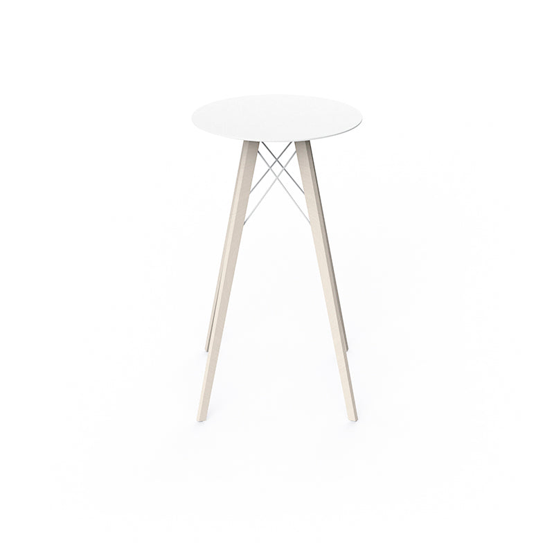 Faz - Wood High Table Ø60X105 Cm
