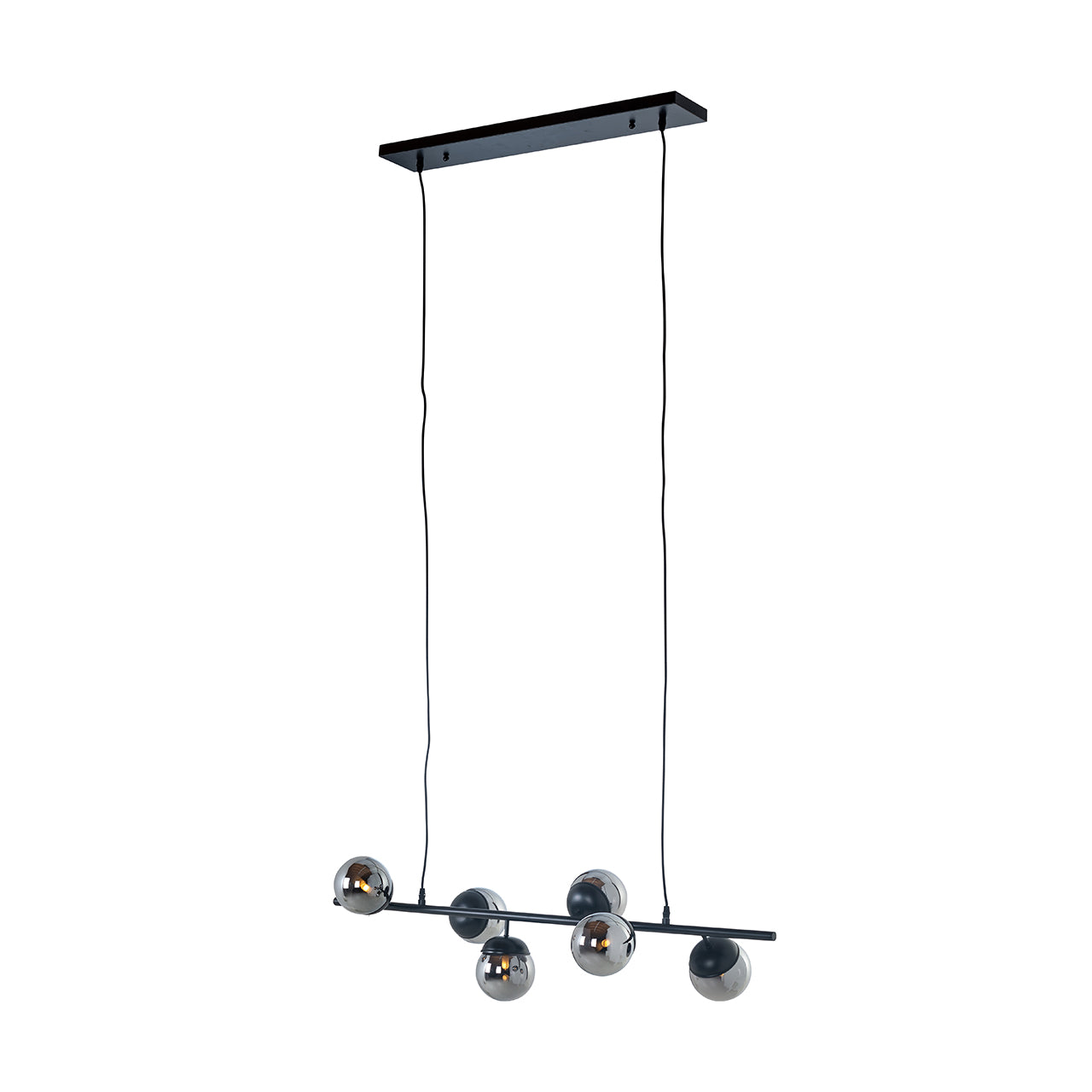 Chandelier Bente smoked (Black)