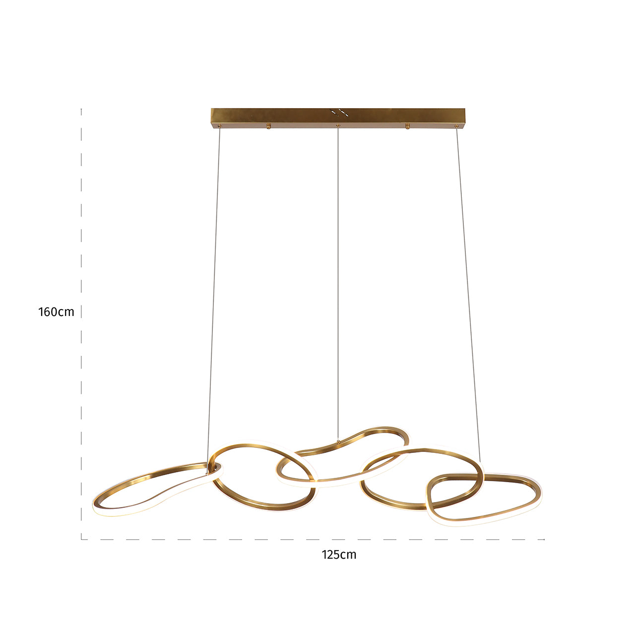 Chandelier Flyn (Brushed Gold)