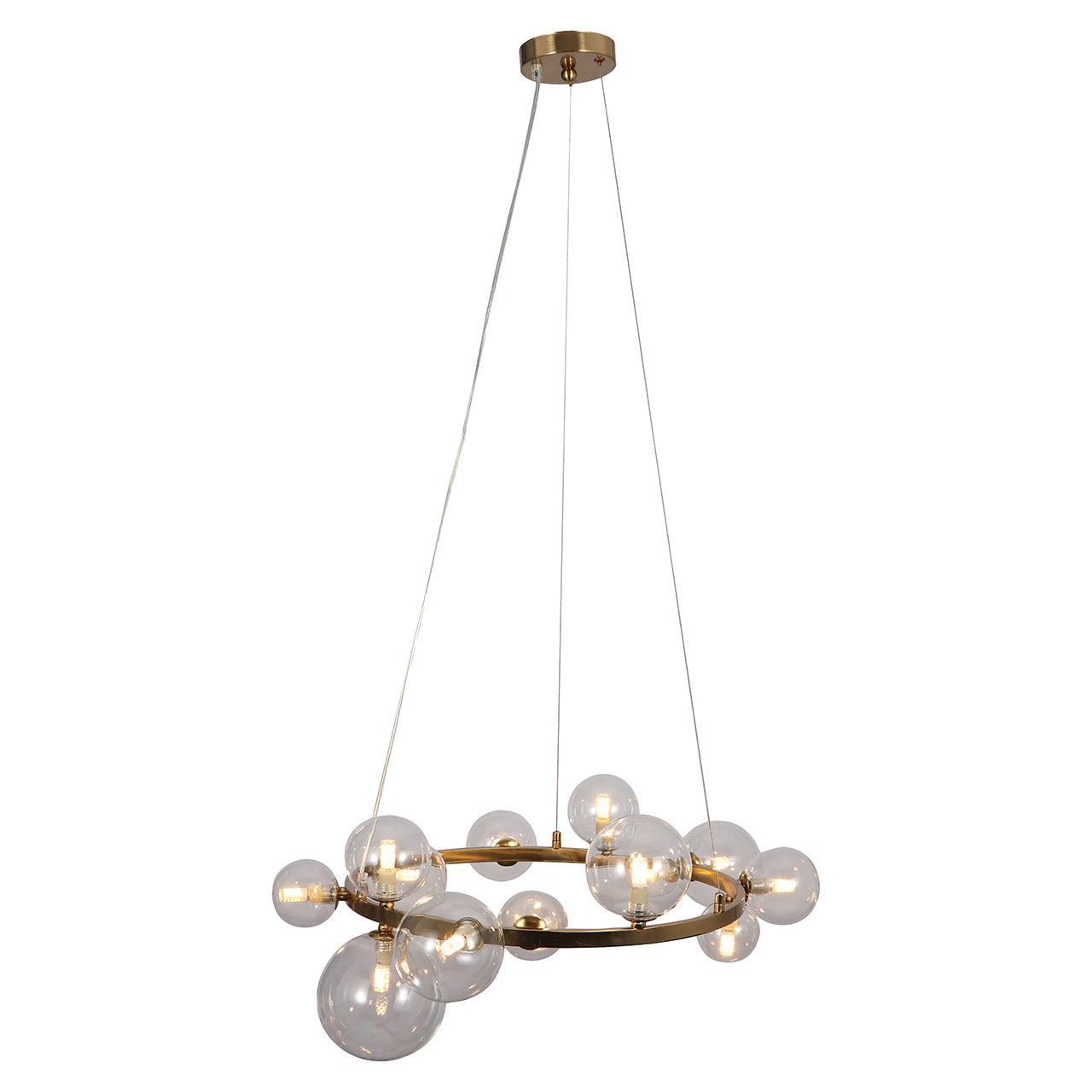 Chandelier Yosie brushed gold (Brushed Gold)