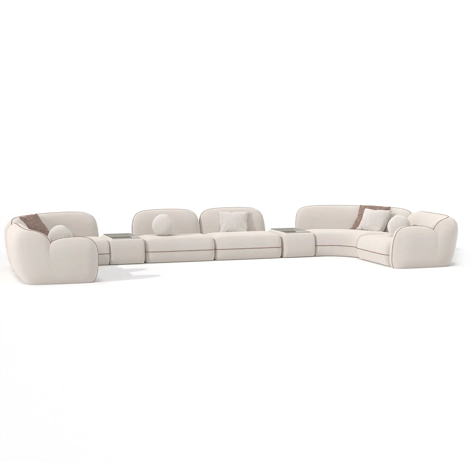 Sofa Aicon Creme 613cm