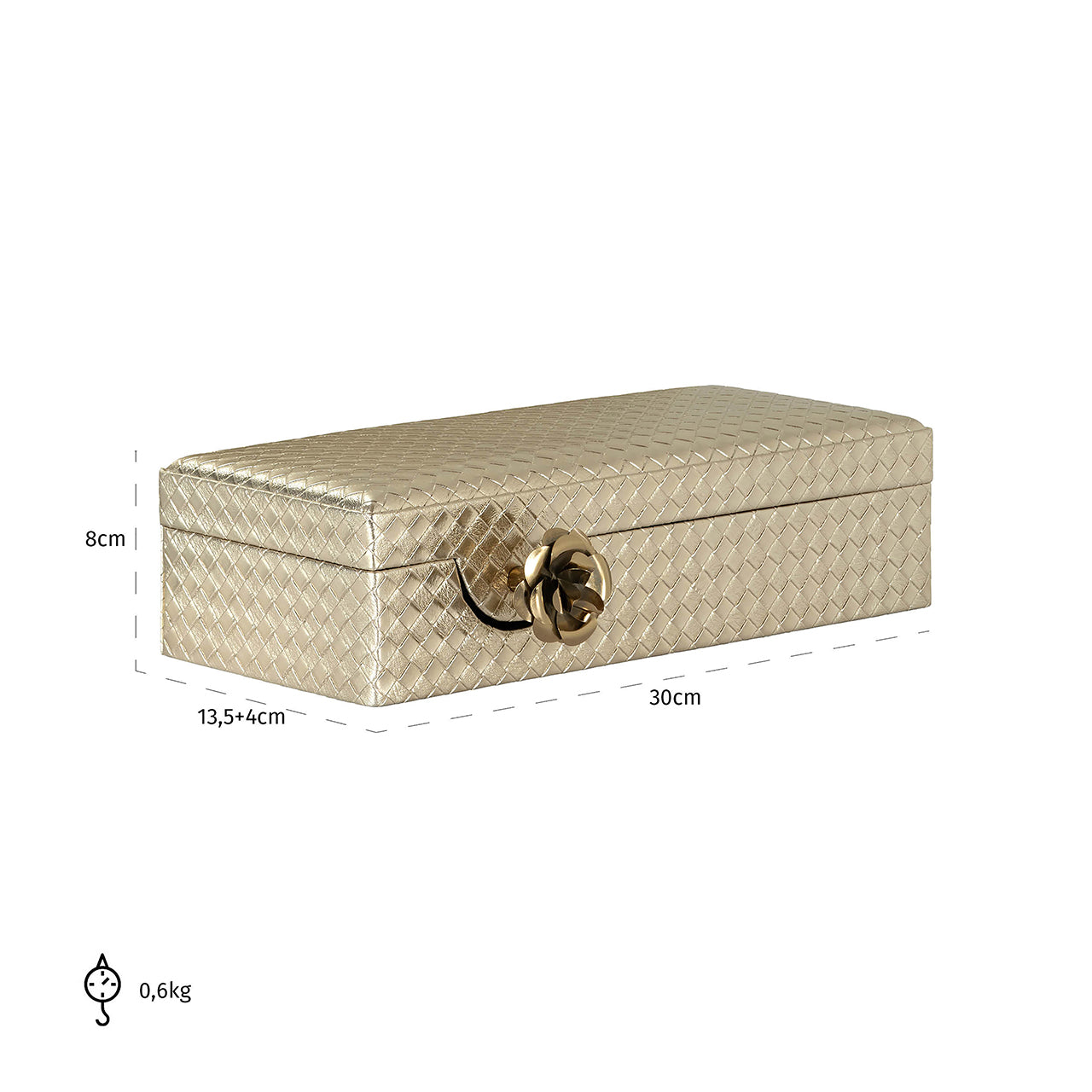 Storage box Trace small (Gold)
