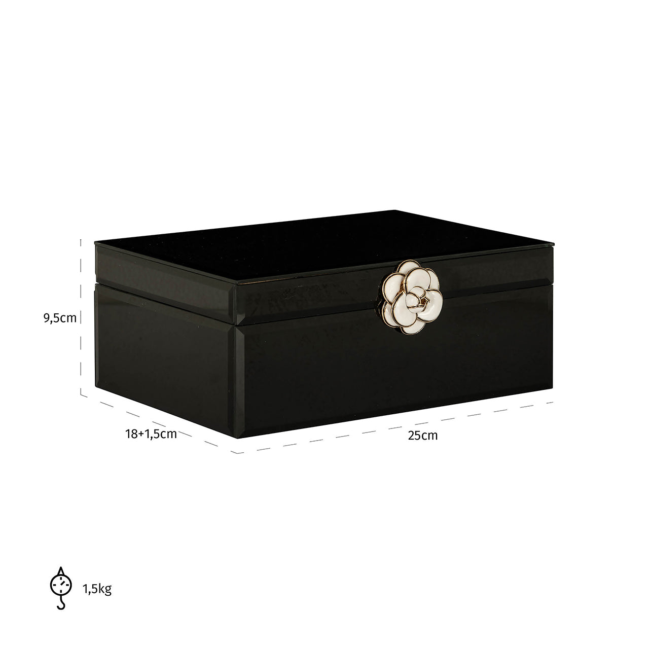 Storage box Vivy big (Black)