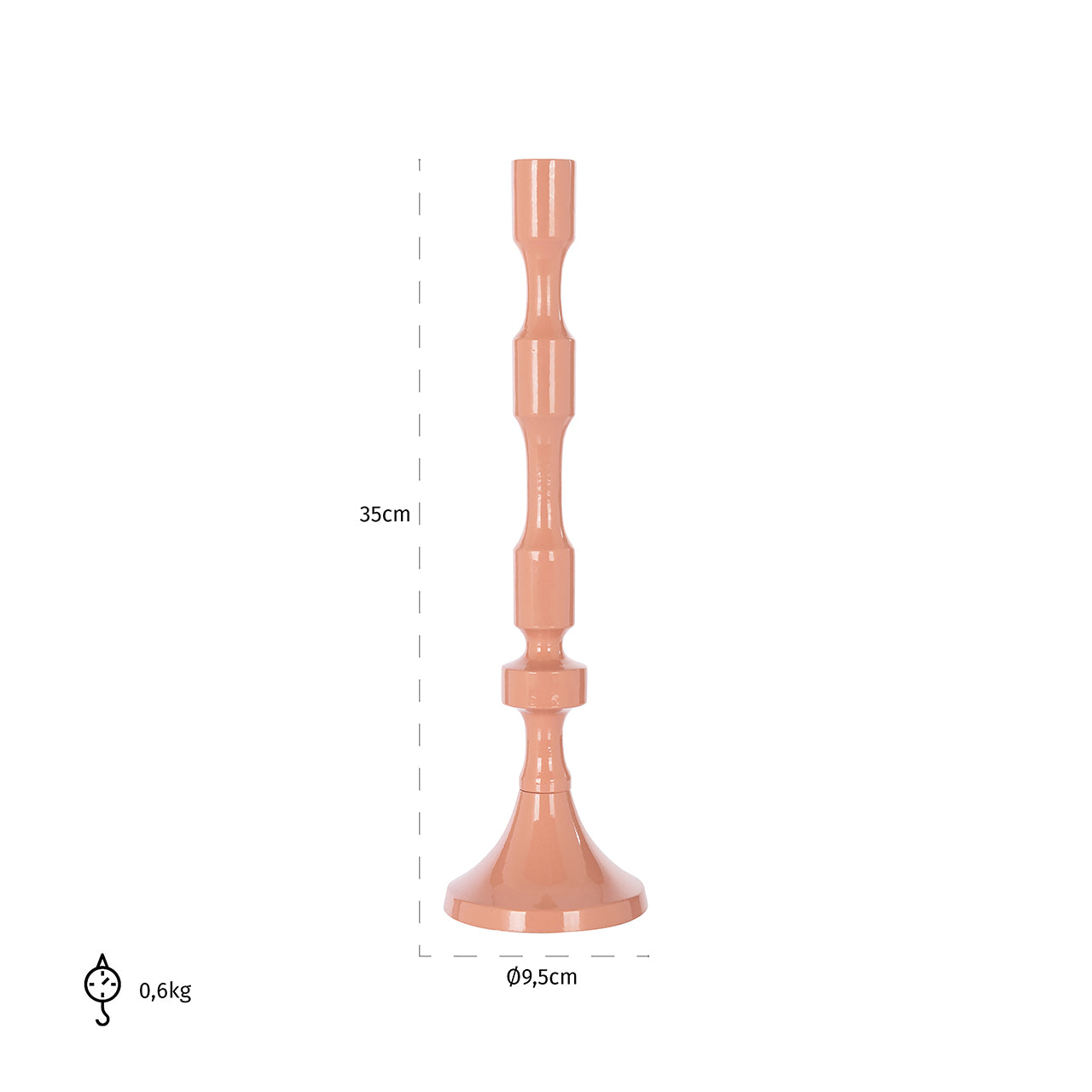 Candle holder Kyra big (Pink)