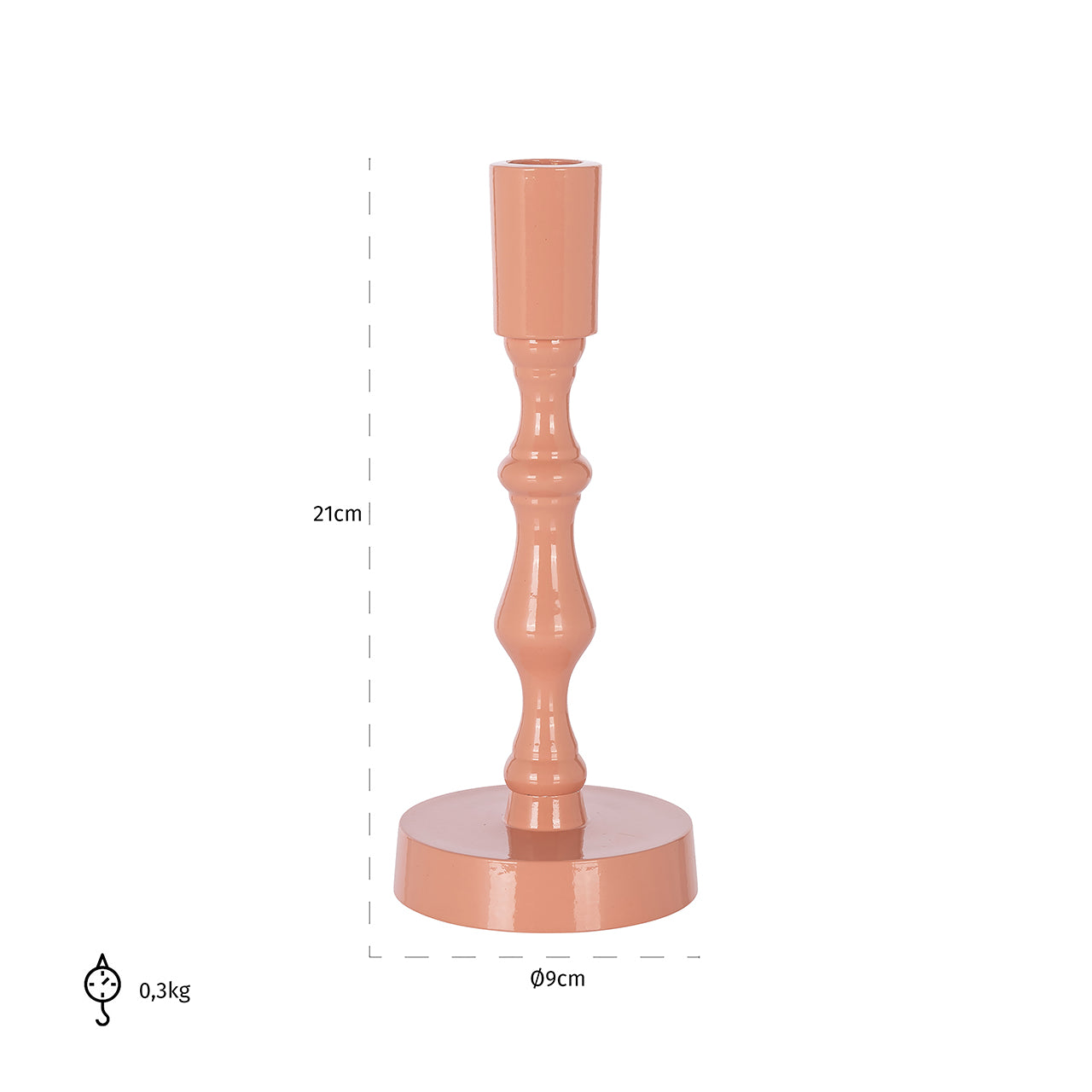 Candle holder Raf small (Pink)
