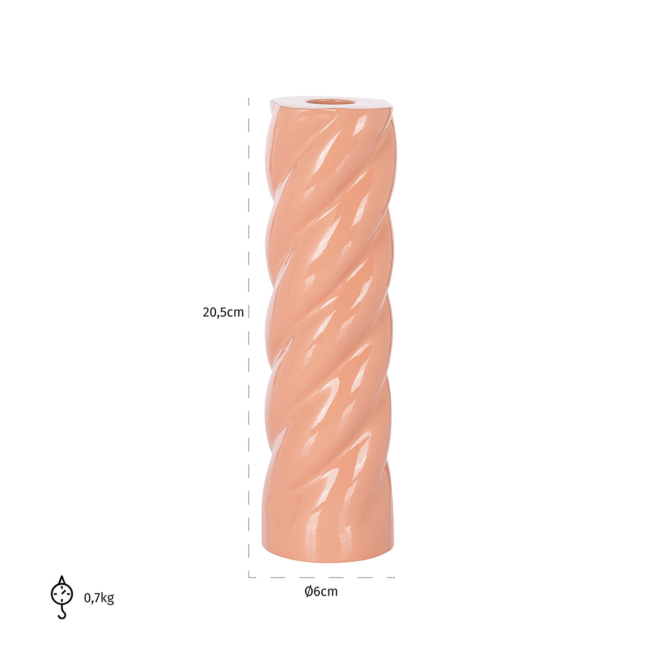 Candle holder Suzy big (Pink)