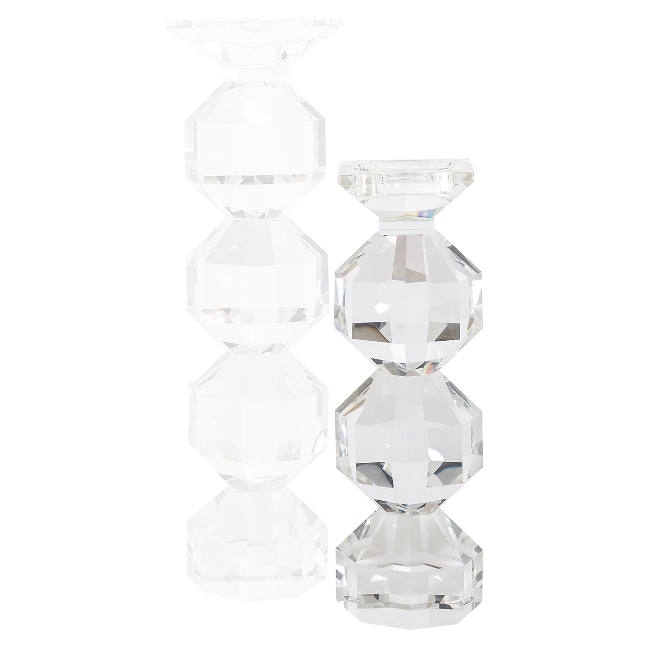 Candle holder Safia small (Clear transparent)