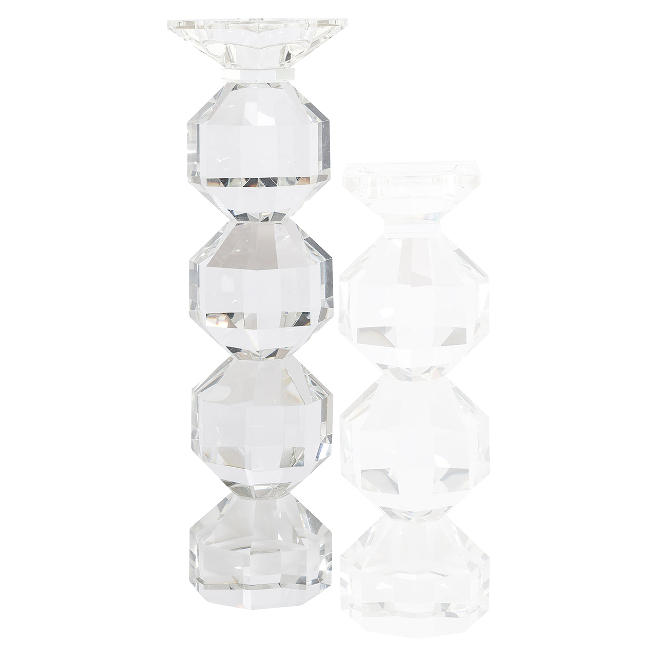 Candle holder Safia big (Clear transparent)