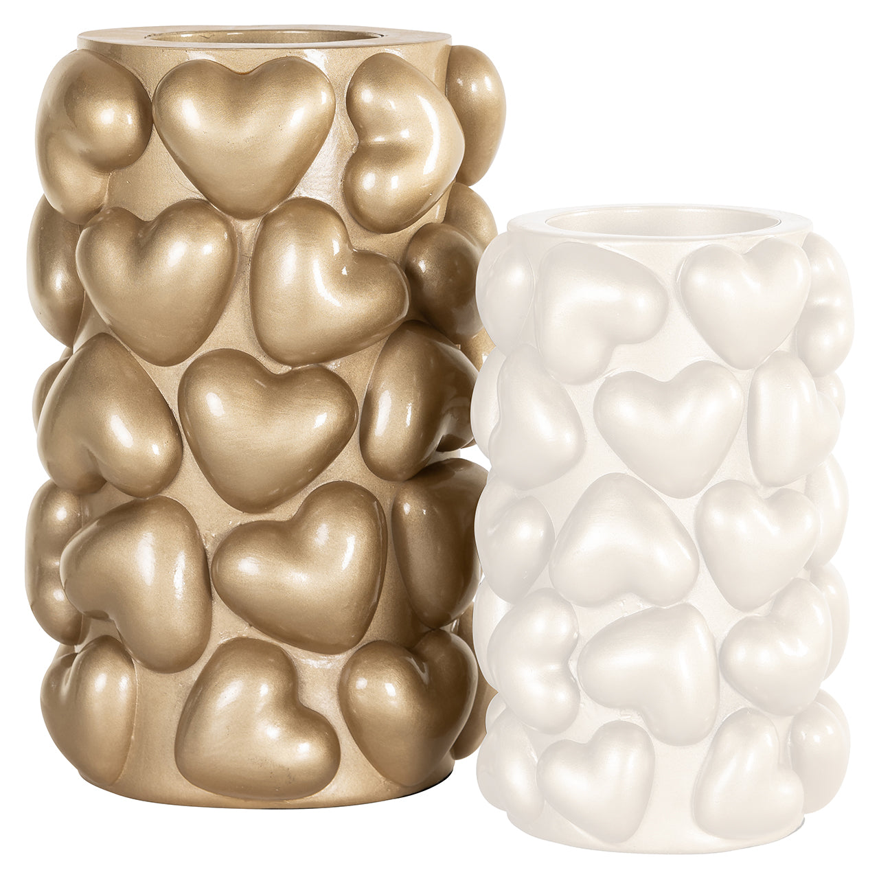 Candle holder Anne hearts big (Gold)