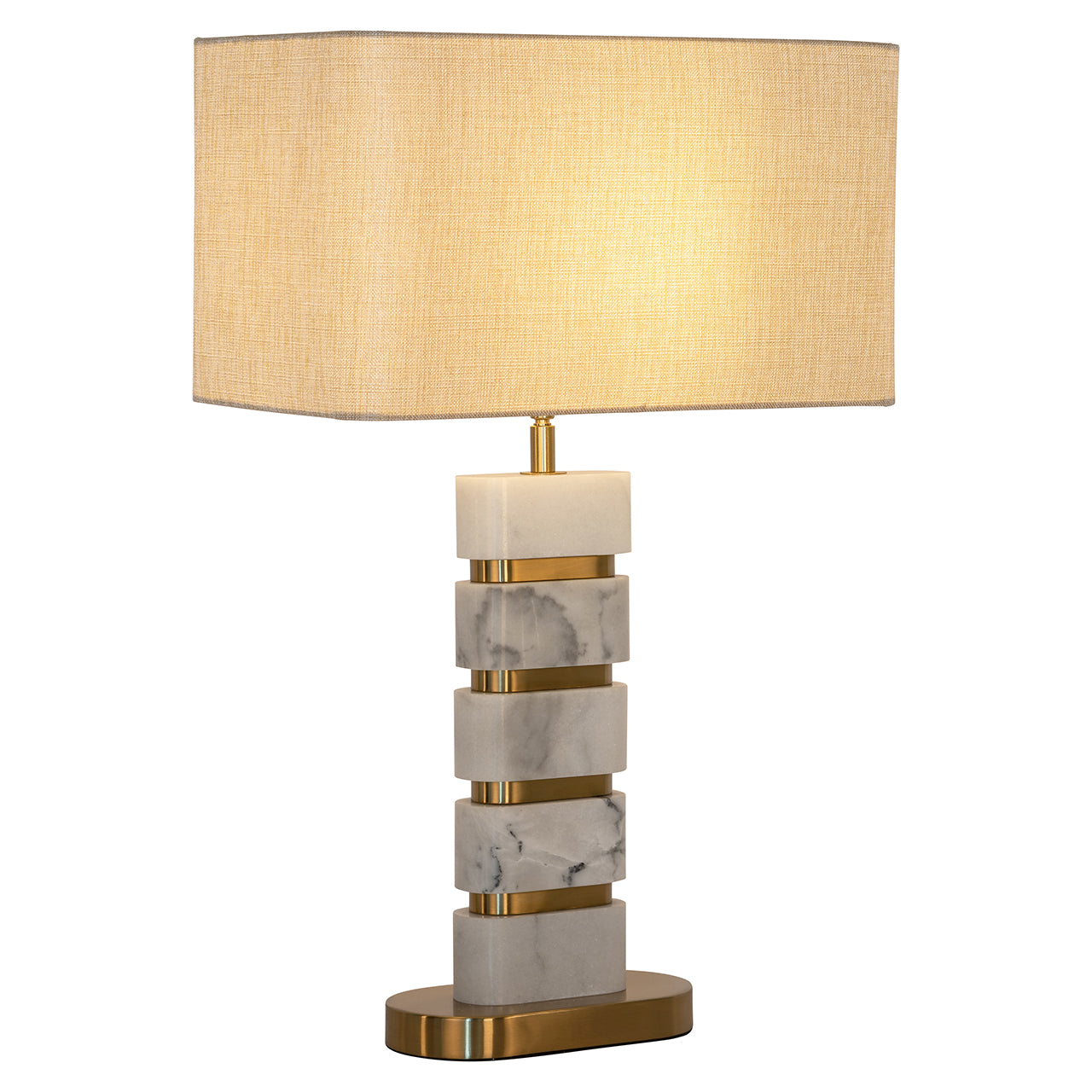 Table lamp Lenore incl. lampshade (Gold)