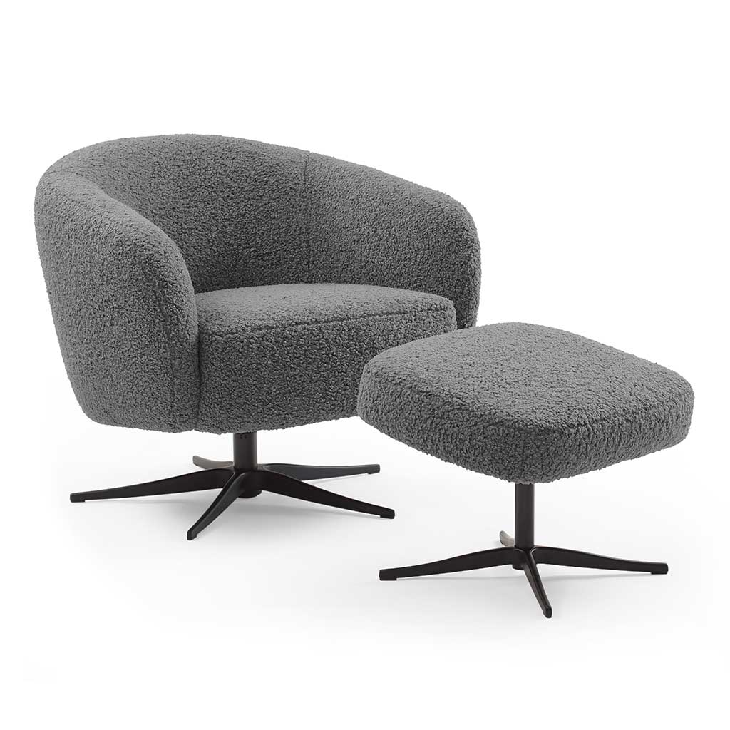 Lounge Chair Shepherd – Glore Grey Fabric