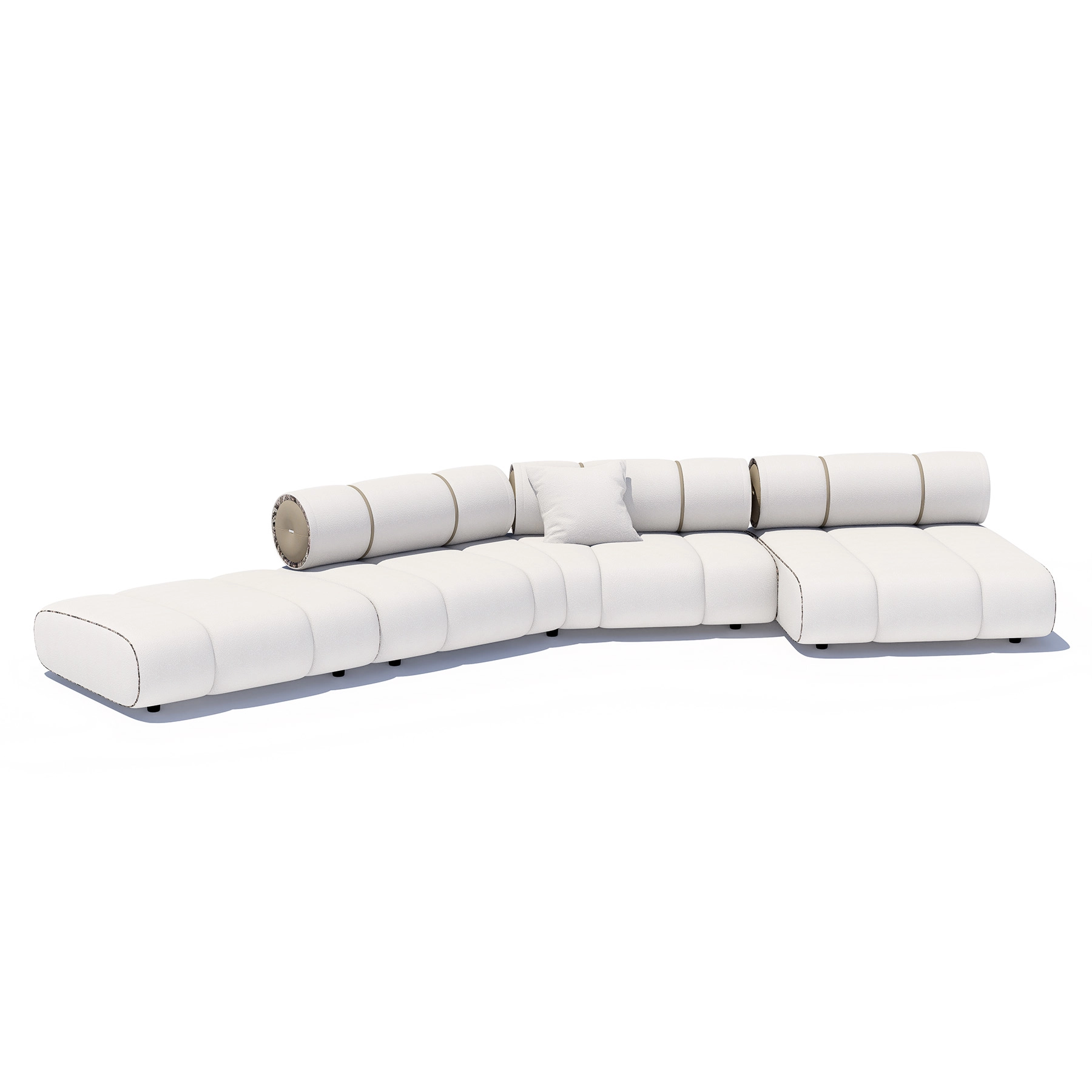Sofa Orian White 175x500x213cm