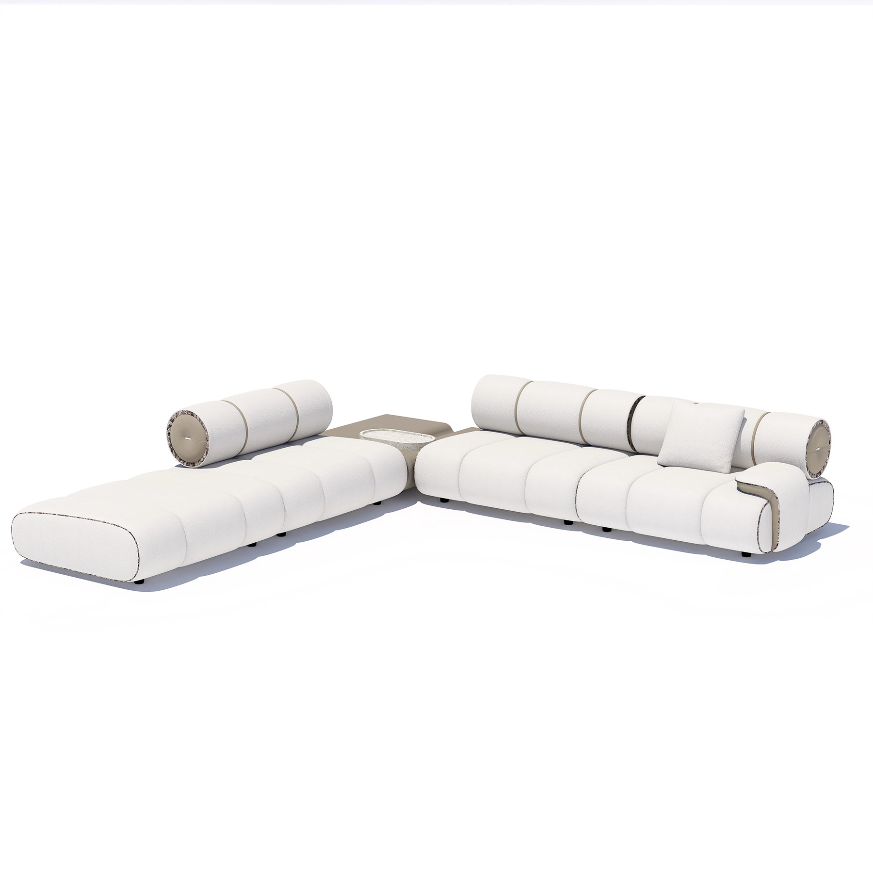 Sofa Orian White 362x365cm