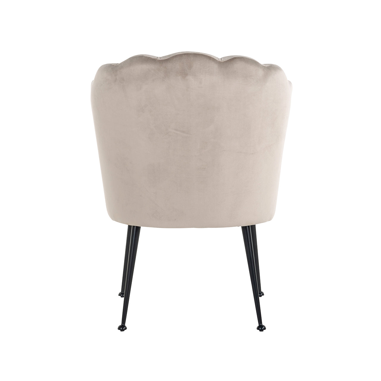 Chair Pippa - khaki velvet / black (Quartz Khaki 903)