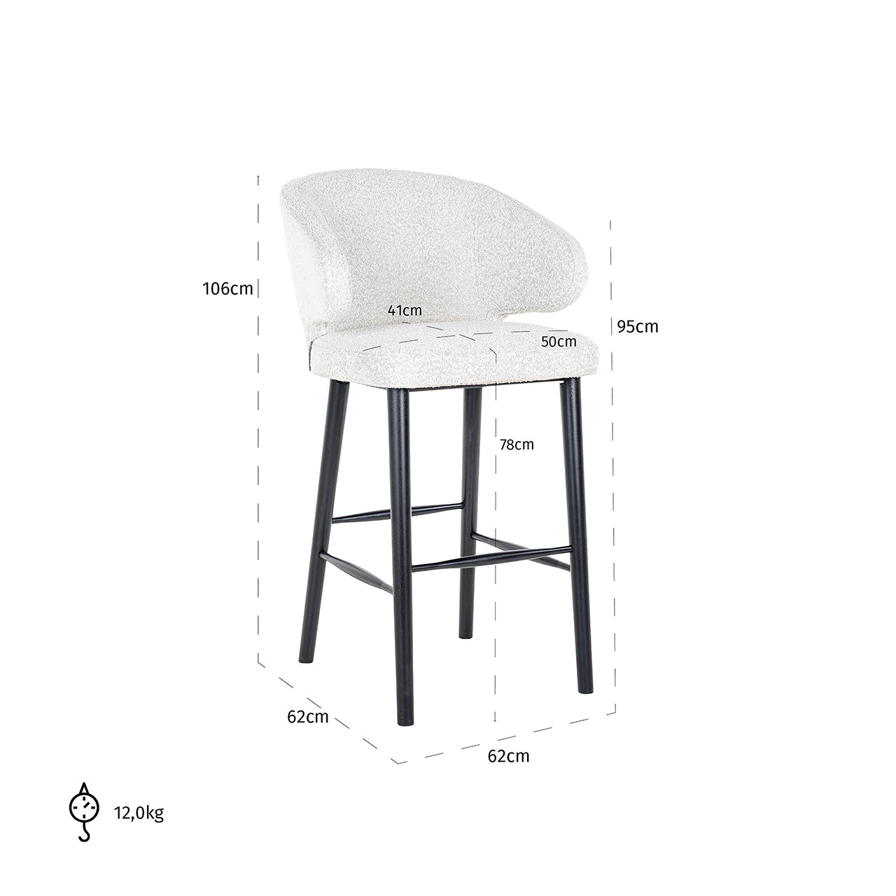 Bar stool Indigo